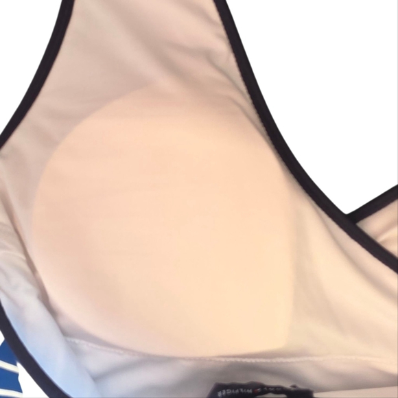 Tommy Hilfiger Navy and White Striped One Piece Swimsuit Sz 6 NEW - Picture 7 of 13